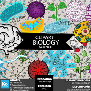 Clipart Biología a Color (SET) Principal