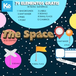 Clipart el espacio Blanco y Negro 34 Imagenes (SET) Elementos