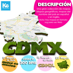 Mapas isométricos de la CDMX descripción