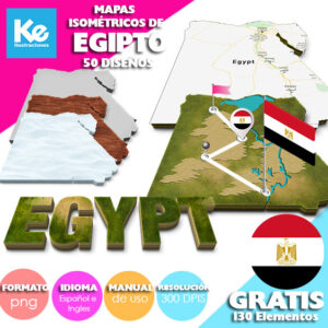 Mapas isométricos clipart de Egipto Principal