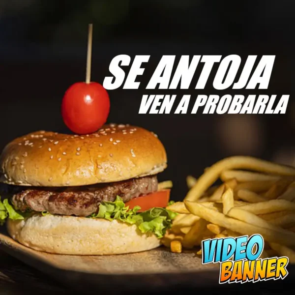 Imagen de Hamburguesa y Papas - Delicioso Plato