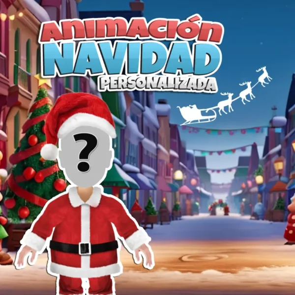 Santa Claus Anónimo en Escena Navideña para Escuelas y Familias